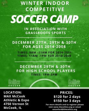 Image post by @TheCelticsSoccerClub on Facebook