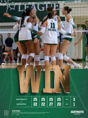 Image post by @dartmouthvball on Instagram