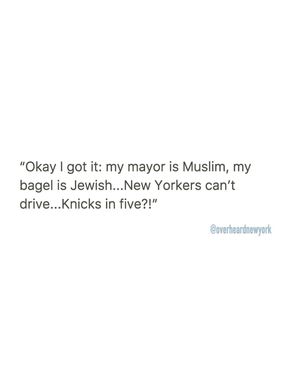 Image post by @overheardnewyork on Instagram