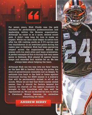 Image post by @Browns on Twitter/X