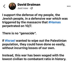 Image post by @davidmdraiman on Instagram