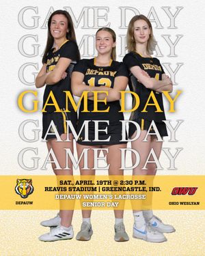 Image post by @DePauwAthletics on Twitter