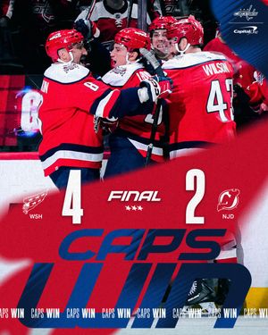 Text post by @Capitals on Twitter/X