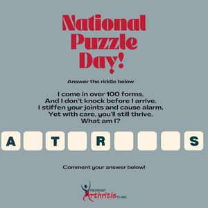 Image post by @PiedmontArthritisClinic on Facebook