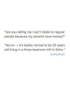 Image post by @overheardnewyork on Instagram