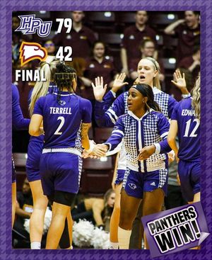 Image post by @HpuWomensBasketball on Facebook