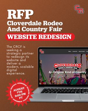 Image post by @cloverdalerodeo on Instagram