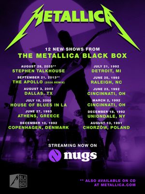 Image post by @metallica on Instagram