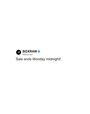 Image post by @boxraw on Instagram
