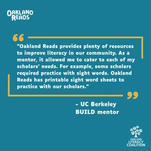 Image post by @oaklitcoalition on Instagram