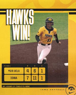 Image post by @iowasoftball on Twitter
