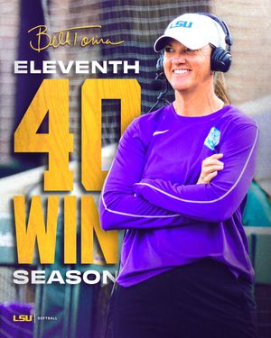 Image post by @LSUsoftball on Twitter