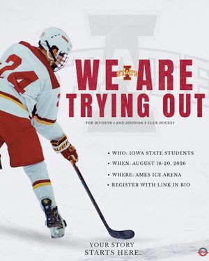 Image post by @hockeyatiowastate on Instagram