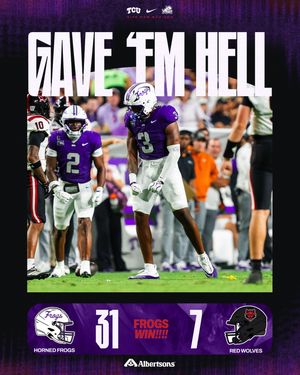 Image post by @tcufootball on Instagram
