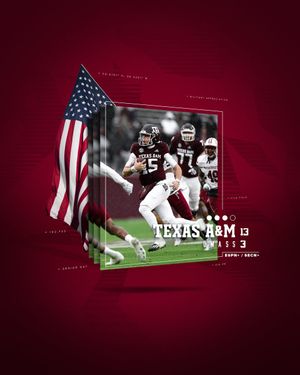 Image post by @AggieFootball on Twitter