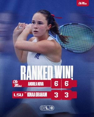 Image post by @OleMissWTennis on Twitter