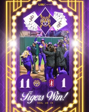 Image post by @LSUsoftball on Twitter