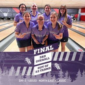 Image post by @SFA_Bowling on Twitter