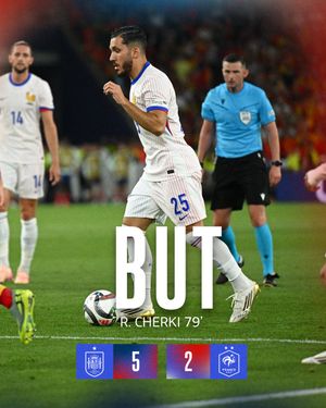 Image post by @equipedefrance on Twitter