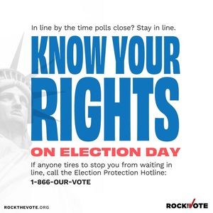 Image post by @rockthevote on Instagram