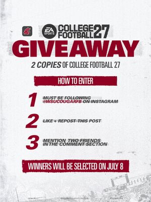Image post by @wsucougarfb on Instagram