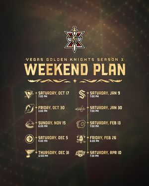 Image post by @GoldenKnights on Twitter