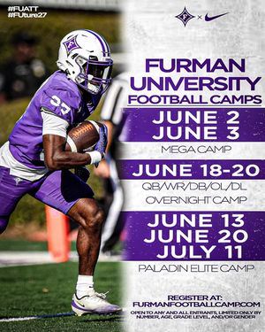 Image post by @paladinfootball on Instagram
