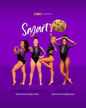 Image post by @LSUgym on Twitter