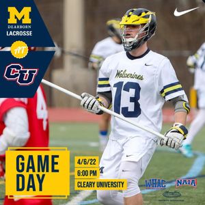 Image post by @UMDearbornMLAX on Twitter