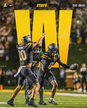 Image post by @appstate_fb on Instagram