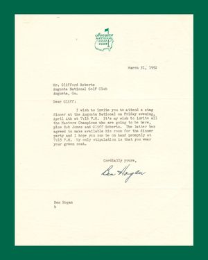 Image post by @TheMasters on Twitter