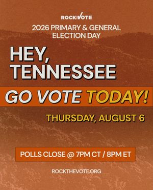 Image post by @rockthevote on Instagram