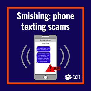 Image post by @clemsonIT on Facebook