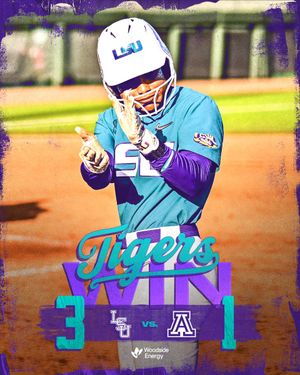 Image post by @LSUsoftball on Twitter