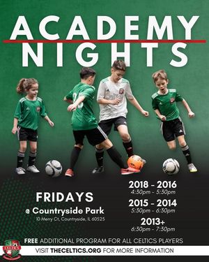 Image post by @TheCelticsSoccerClub on Facebook