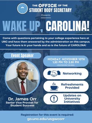 Image post by @unc_executivebranch on Instagram