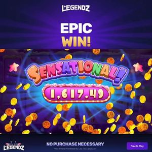 Image post by @Legendzcasino on Facebook