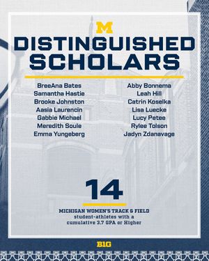 Image post by @umichtrack on Instagram