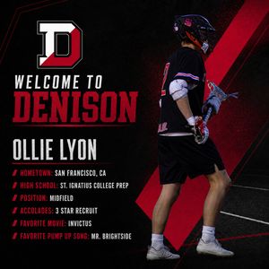 Image post by @denison_lacrosse on Instagram