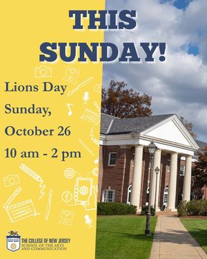 Image post by @tcnj_artscomm on Instagram