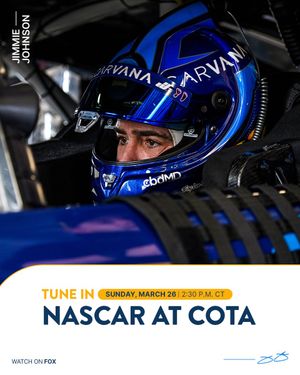 Image post by @CarvanaRacing on Twitter