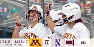 Image post by @GopherSoftball on Facebook