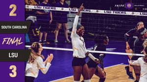 Image post by @lsuvolleyball on Twitter