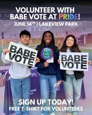Image post by @babevote on Instagram