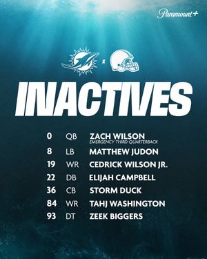 Image post by @MiamiDolphins on Twitter