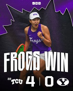 Image post by @tcuwomenstennis on Instagram