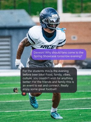 Image post by @ricefootball on Instagram