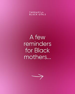 Image post by @therapyforblackgirls on Instagram