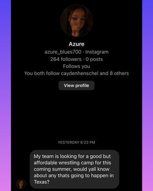 Image post by @obsessedwrestler on Instagram