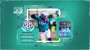 Image post by @LSUsoftball on Twitter